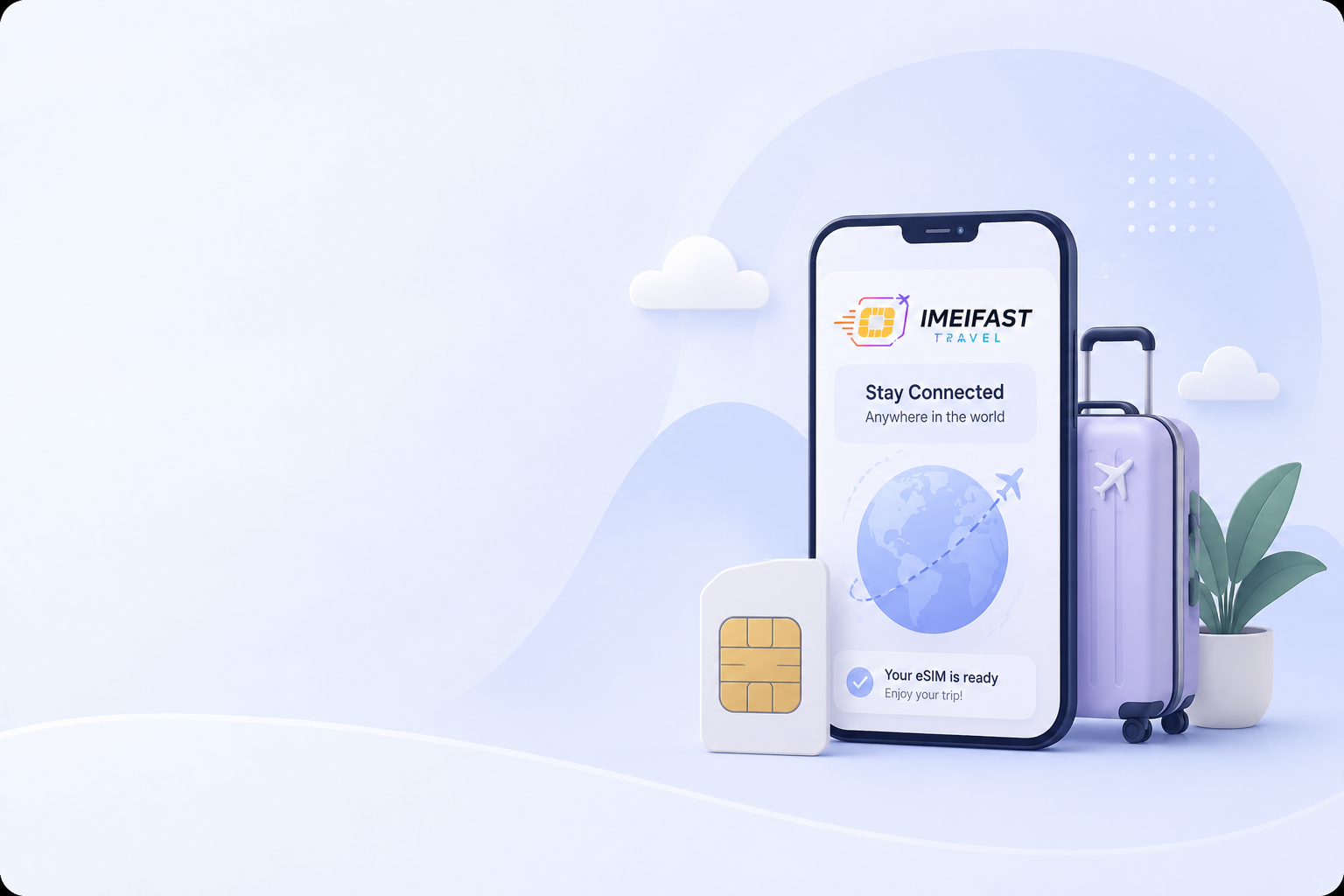 IMEIFAST Travel eSIM recovery illustration